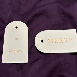 Merry To/From gift tags